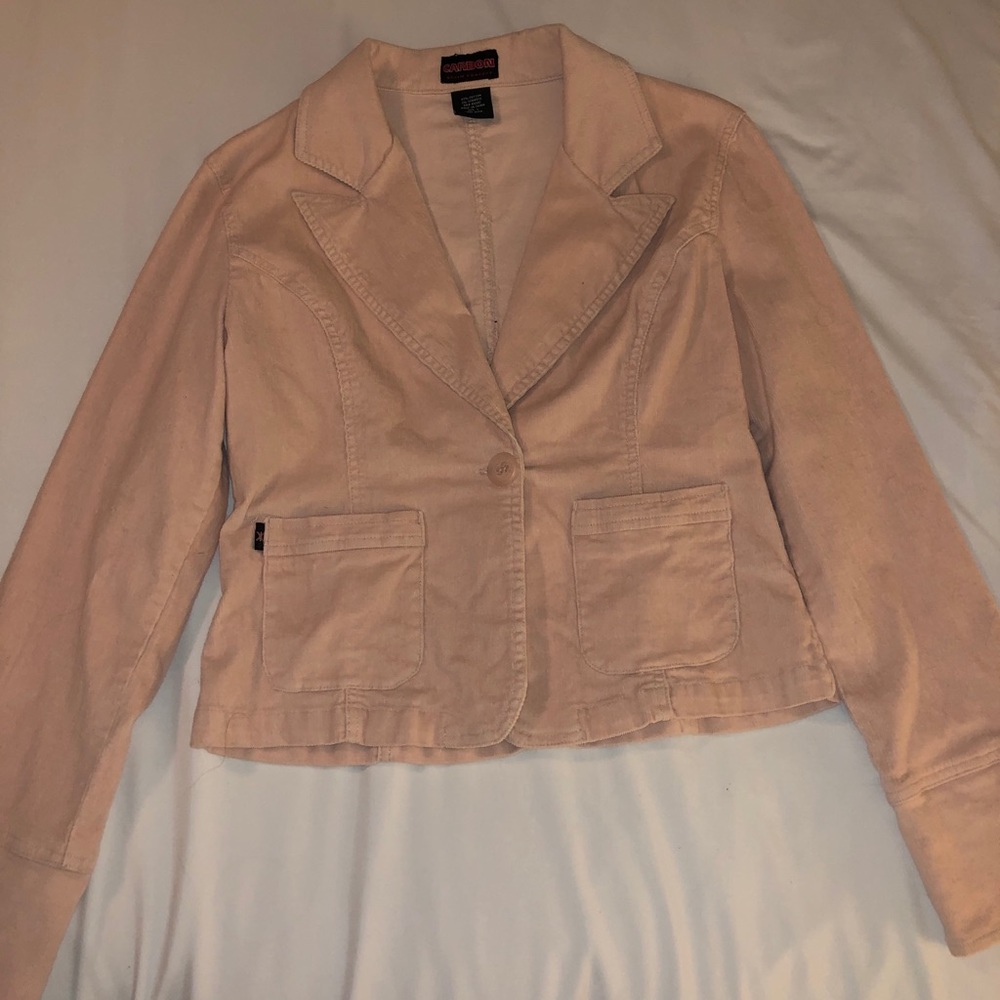 Carbon Pink Corduroy Blazer Size L